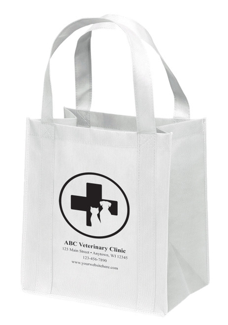 NWS49 - Personalized Non-Woven Tote Bag - 12W x 8 x 13H (Multiple Bag & Imprint Colors Available) (NWS49) NWS49 - Personalized Non-Woven Tote Bag - 12W x 8 x 13H (Multiple Bag & Imprint Colors Available) (NWS49)