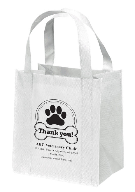 NWS52 - Personalized Non-Woven Tote Bag - 12W x 8 x 13H (Multiple Bag & Imprint Colors Available) (NWS52) NWS52 - Personalized Non-Woven Tote Bag - 12W x 8 x 13H (Multiple Bag & Imprint Colors Available) (NWS52)