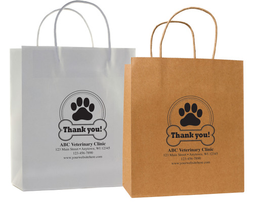 HSD52 - Personalized Handled Paper Bag (Multiple Imprint Colors Available) (HSD52)