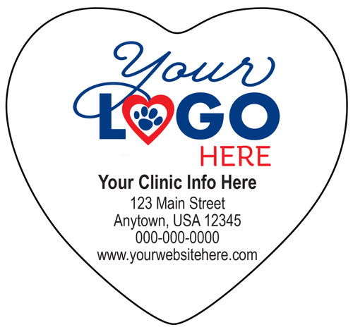 VMHEARTP- Personalized Heart Shaped Magnet (250/pk)
Customized products not available for online ordering. 
Please call 877-761-5933 to place your order. (VMHEARTP)