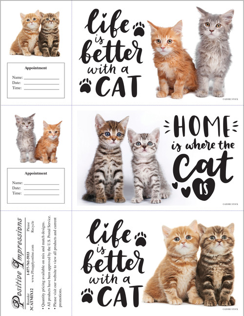 3CATMIX12 - 3 Up Reminder Cards