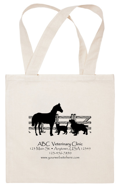 CTS10 - Personalized Fabric Tote Bag - 15"x 15" (Multiple Imprint Colors Available) (CTS10)