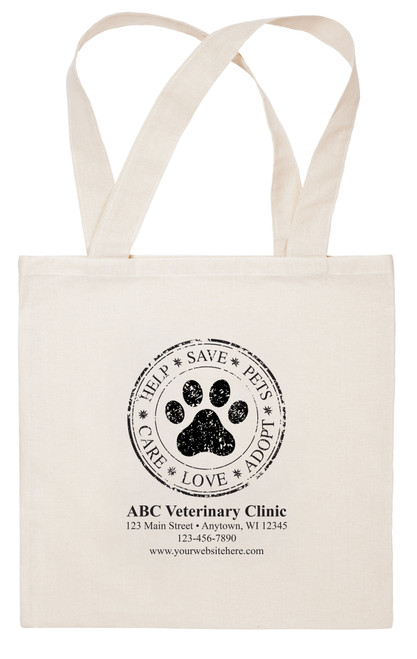 CTS12 - Personalized Fabric Tote Bag - 15"x 15" (Multiple Imprint Colors Available) (CTS12)