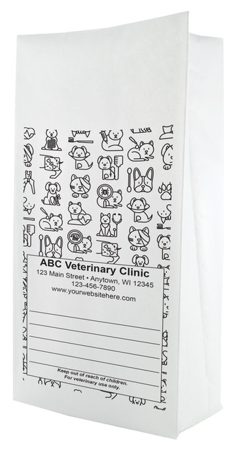 PFS63- Personalized Flat Bottom Paper Bag (Multiple Imprint Colors Available) (PFS63) PFS63- Personalized Flat Bottom Paper Bag (Multiple Imprint Colors Available) (PFS63)