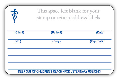 Custom veterinary prescription labels