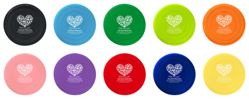 Heart-shaped paw print artwork above "It's for pets!" text with custom veterinary clinic information on a personalized silicone flier.

