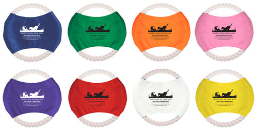 PRF10- Personalized Pet Rope Flier (Multiple Fliers Colors Available) (PRF10)
