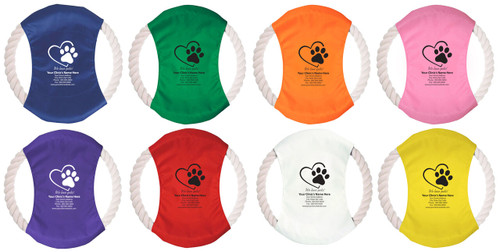PRF6- Personalized Pet Rope Flier (Multiple Fliers Colors Available) (PRF6)