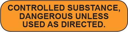 Orange rounded rectangle stickers with black text 