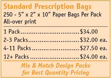 Standard RX Bags Pricing Box
