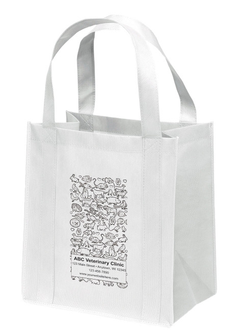 NWS39 - Personalized Non-Woven Tote Bag - 12W x 8 x 13H (Multiple
