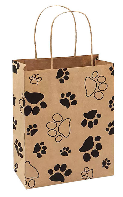 KPBS - Small Kraft Paper Bag with Handles - 8x4.5x10.25 - Positive  Impressions