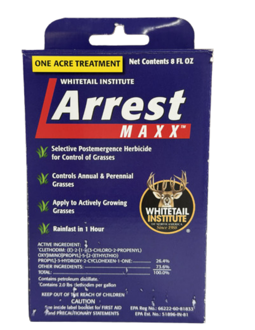 Arrest Max Grass Herbicide for Clover Food Plots - Sale