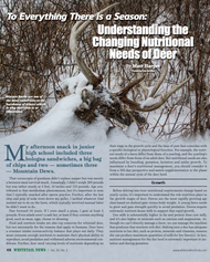 Understanding the Changing Nutritional Needs of Deer