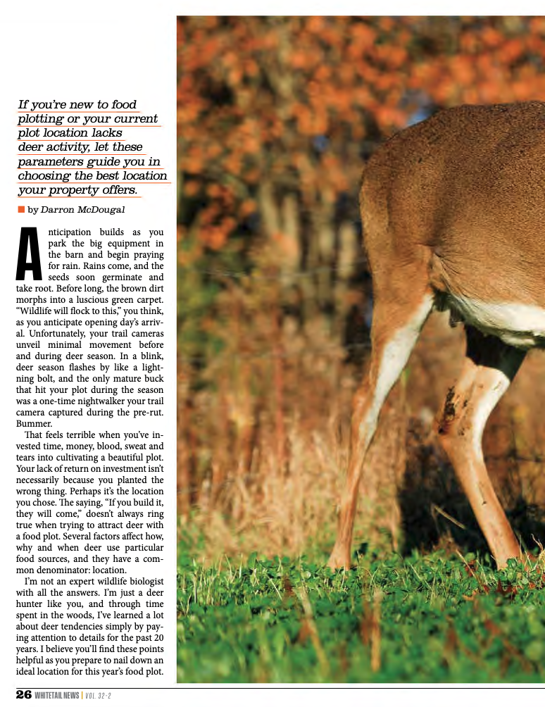 How to Choose an Ideal Food Plot Location Whitetail Institute