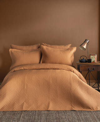Cuvertură De Pat Simply Satin Terra Cotta