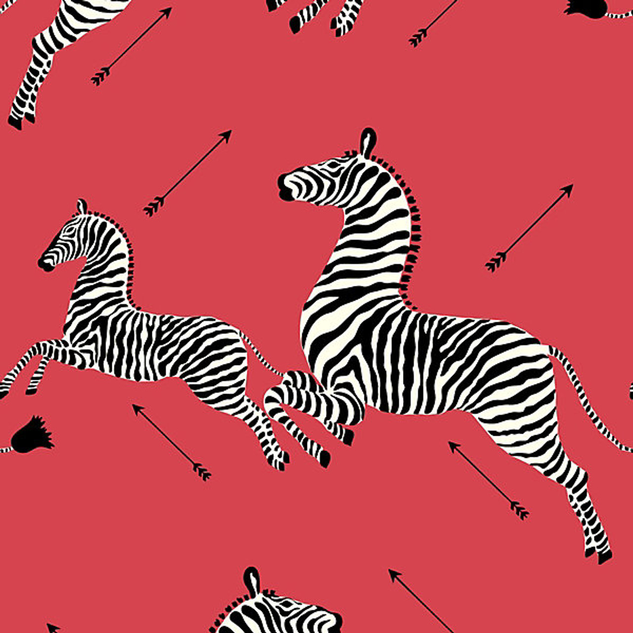 red zebra wallpaper