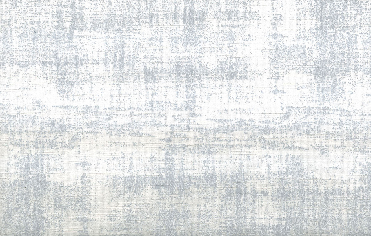 Pearl White and Metallic Silver Print Fabric Swatch