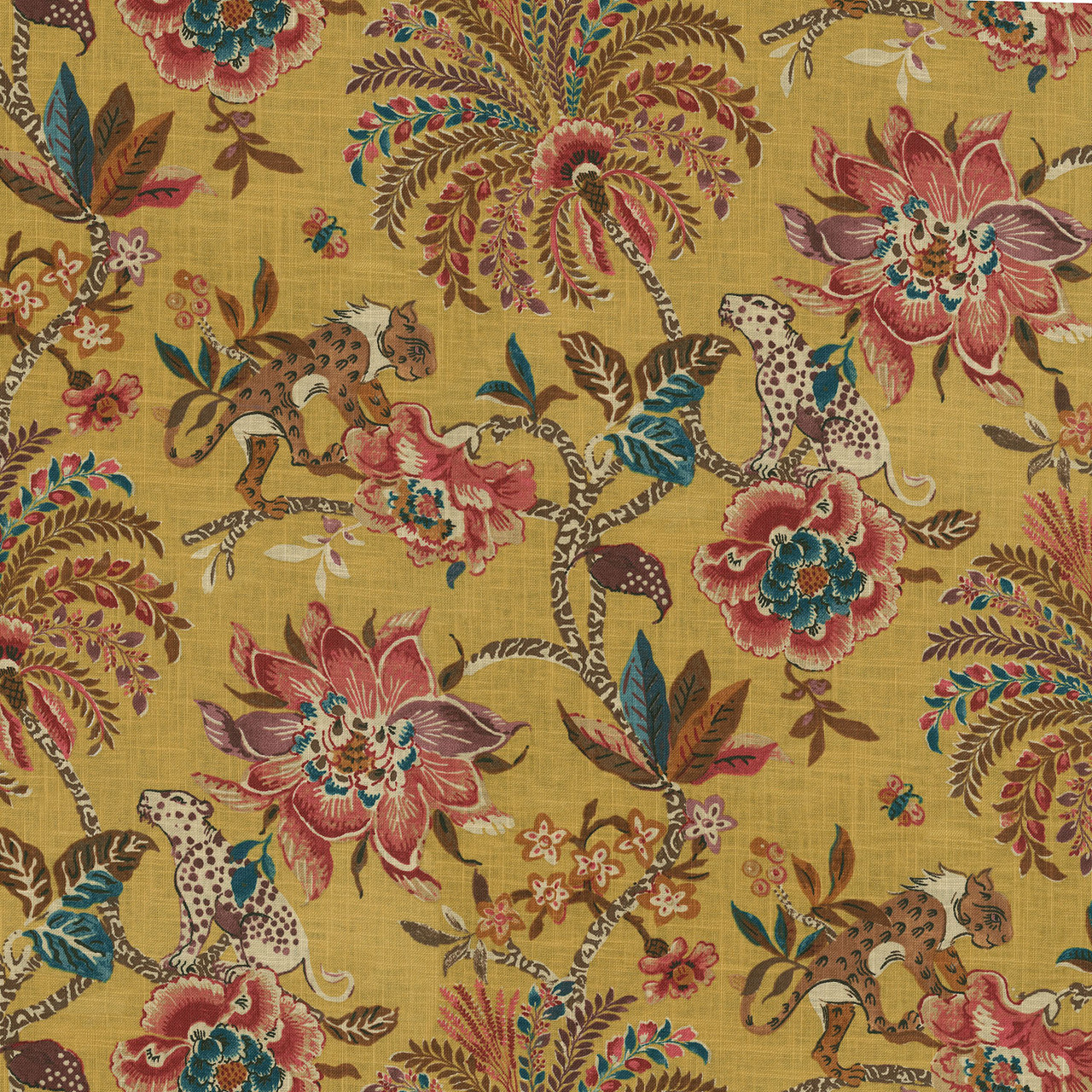 Braganza Amber 750681 by Williamsburg Fabric - Fabric Carolina