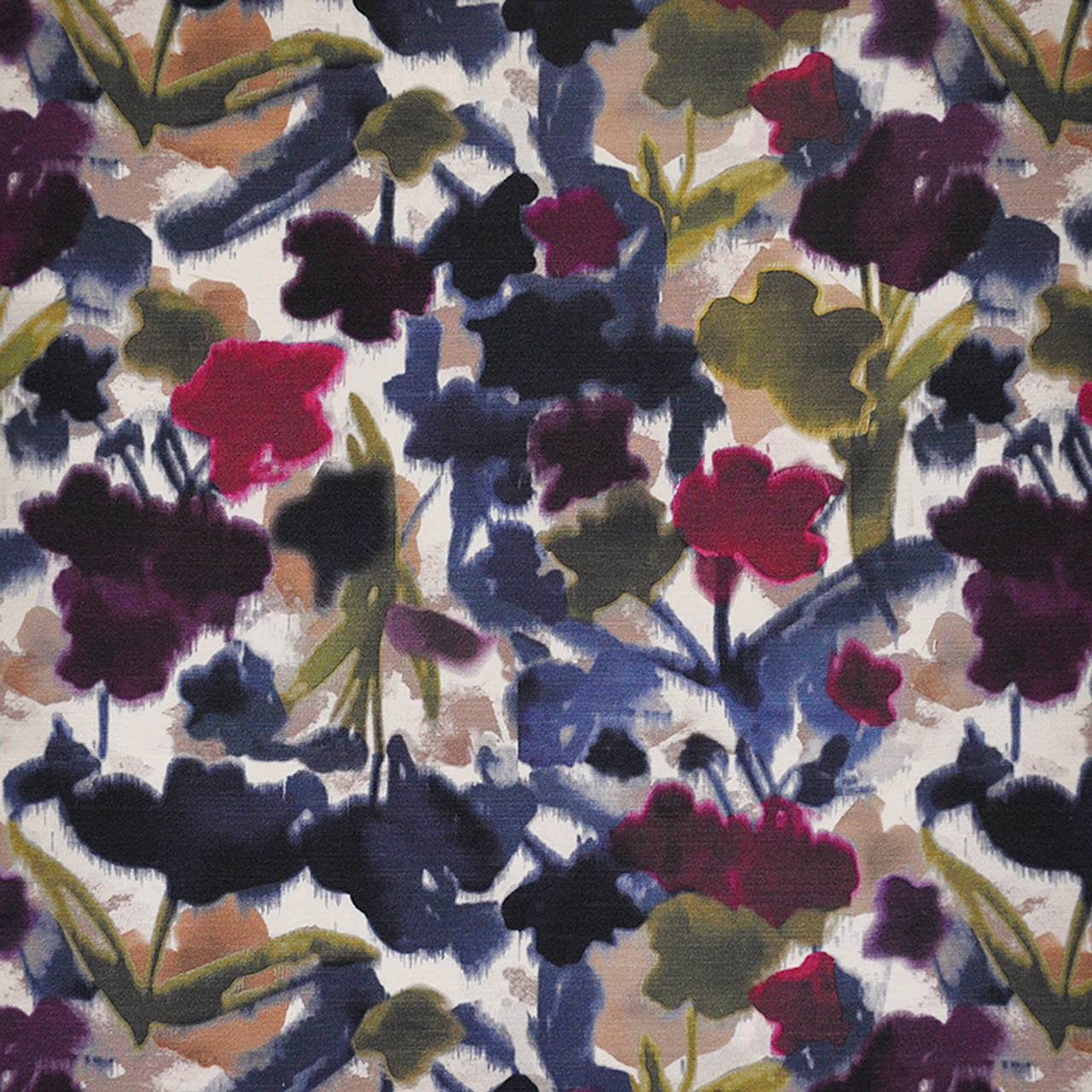 Floral Frenzy # 329 Violet by Maxwell Fabric - Fabric Carolina