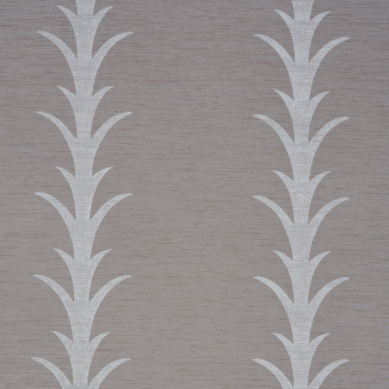 Acanthus Stripe Vinyl Grey 5008593 by Schumacher Wallcovering