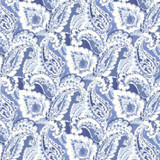 Palomar Paisley China Blue by RM CoCo Fabric