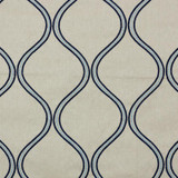 Stitchery Trellis Cobalt by RM CoCo Fabric