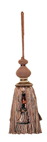 T1111 Key Tassel Spot.Robin Egg Key Tassel by RM CoCo Fabric Crescendo Horizontal: 0 and Vertical: 0 0 - Fabric Carolina -