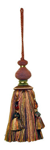 T1111 Key Tassel Umber Key Tassel by RM CoCo Fabric Crescendo Horizontal: 0 and Vertical: 0 0 - Fabric Carolina -