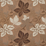 1391 Latte Leaf by Charlotte Fabric Urban Gardens 100% Woven Polyester Asia Exceeds 48,000 Wyzenbeek Rubs (Heavy Duty) Horizontal: 14.75" x Vertical: 14" 54 Inches - Fabric Carolina -