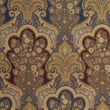 New Castle Paisley Indigo 3362044 by Schumacher Fabric CHROMA See Sample ITALY HEAVY DUTY </p><p>Repeat: Horizontal: 13 1/2" (34CM) and Vertical: 22 1/2" (57CM) 53" WIDE (135CM) - Fabric Carolina -