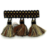 Sponsor 35 Granite by Stout Trim ART OF DESIGN TRIM-2 TASSEL FRINGE 100%SVI CHINA </p><p>Repeat: 0 3 in - Fabric Carolina -