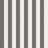 Regatta Stripe Black/White/Linen by Cole & Son Wallcovering COLE & SON MARQUEE STRIPES PAPER - 100% United Kingdom - Horizontal: 20.5 and Vertical: 0 20.5 - Fabric Carolina -