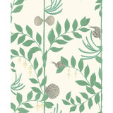 Secret Garden Dark Green by Cole & Son Wallcovering COLE & SON WHIMSICAL PAPER - 100% United Kingdom - Horizontal: - and Vertical: 25.2 20.5 - Fabric Carolina -