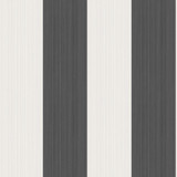 Jaspe Stripe Black + White by Cole & Son Wallcovering COLE & SON MARQUEE STRIPES PAPER - 100% United Kingdom - Horizontal: 20.5 and Vertical: 0 20.5 - Fabric Carolina -