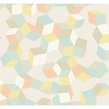 Puzzle Pale Pastel by Cole & Son Wallcovering COLE & SON GEOMETRIC II PAPER - 100% United Kingdom - Horizontal: - and Vertical: 25.2 27 - Fabric Carolina -