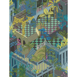 Miami Navy And Pink by Cole & Son Wallcovering COLE & SON GEOMETRIC II PAPER - 100% United Kingdom - Horizontal: - and Vertical: 35.4 27 - Fabric Carolina -