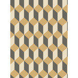 Delano Gold And Black by Cole & Son Wallcovering COLE & SON GEOMETRIC II PAPER - 100% United Kingdom - Horizontal: - and Vertical: 9.5 21 - Fabric Carolina -