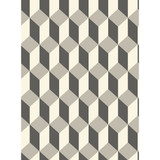 Delano Grey And Black by Cole & Son Wallcovering COLE & SON GEOMETRIC II PAPER - 100% United Kingdom - Horizontal: - and Vertical: 9.5 21 - Fabric Carolina -
