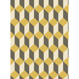 Delano Yellow And Black by Cole & Son Wallcovering COLE & SON GEOMETRIC II PAPER - 100% United Kingdom - Horizontal: - and Vertical: 9.5 21 - Fabric Carolina -