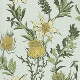 Thistle Lemon/Olive/D Egg by Cole & Son Wallcovering COLE & SON BOTANICAL BOTANICA PAPER - 100% United Kingdom - Horizontal: - and Vertical: 25.2 20.5 - Fabric Carolina -