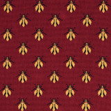 Bee Epingle Red 77410 by Schumacher Fabric CUT & PATTERNED VELVETS COTTON 91% POLYESTER 9% BELGIUM </p><p>Repeat: Horizontal: 4 1/2" (11CM) and Vertical: 4" (10CM) 54 - Fabric Carolina -