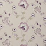 Chatsworth Orchid by Clarke And Clarke Fabric CLARKE & CLARKE MANOR HOUSE VISCOSE - 34%;COTTON - 22%;LINEN - 22%;POLYESTER - 22% India - Horizontal: 25.59 and Vertical: 9.06 54 - Fabric Carolina -