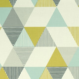 Brio Mineral by Clarke And Clarke Fabric CLARKE & CLARKE GRAPHICA COTTON - 100% Turkey MEDIUM Horizontal: 13.78 and Vertical: 12.6 54 - Fabric Carolina -