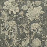 Sissinghurst Charcoal by Clarke And Clarke Fabric CLARKE & CLARKE CASTLE GARDEN COTTON - 60%;LINEN - 40% Spain HEAVY Horizontal: 36.02 and Vertical: 23.62 55 - Fabric Carolina -