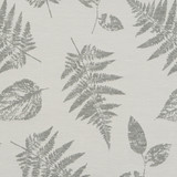 Foliage Silver by Clarke And Clarke Fabric CLARKE & CLARKE ORGANICS POLYESTER - 72%;COTTON - 28% India - Horizontal: 13.58 and Vertical: 25.2 54 - Fabric Carolina -