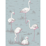 Flamingos Wht/Fuch On Sfoam by Cole & Son Fabric COLE & SON CONTEMPORARY FABRICS LINEN - 53%;COTTON - 35%;NYLON - 12% United Kingdom MEDIUM Horizontal: 17.9 and Vertical: 23.7 53.9 - Fabric Carolina -