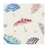 Umbrellas Cream by Clarke And Clarke Fabric CLARKE & CLARKE VILLAGE LIFE COTTON - 100% Spain MEDIUM Horizontal: 27.17 and Vertical: 24.8 55 - Fabric Carolina -