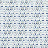 Fleur Denim by Clarke And Clarke Fabric CLARKE & CLARKE CO-ORDINATES COTTON - 100% Turkey MEDIUM Horizontal: 1.375 and Vertical: 2.5 54 - Fabric Carolina -