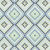 Embellish 1 Denim by Aoc Fabric RAINBOW LIBRARY PORCELAIN/ROYAL 100%COT %BEMB INDIA MARTINDALE WEAR TEST (18 000 CIRCULAR RUBS) Horizontal: 12 and Vertical: 12.625 51.5 in - Fabric Carolina -